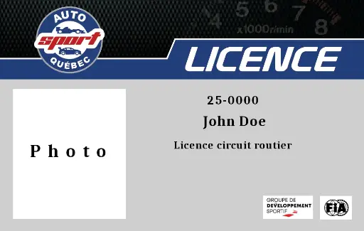 Licence pilotage Mini-Légende